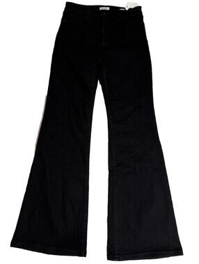Jessica Simpson High Rise Flare Jean Black Rinse Women's Size 8 NEW! NWT